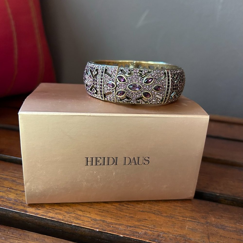 HEIDI DAUS Everlasting Elegance Watch/Bangle - Amethyst - Picture 8 of 8